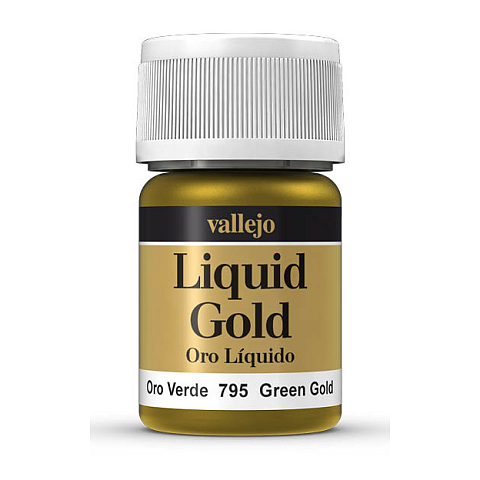 Vallejo 70.795 Acrylfarbe 35 ml Gold, Grün Flasche