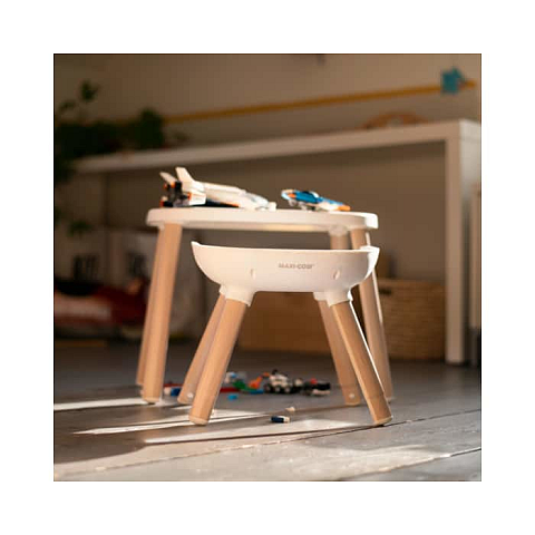 Maxi-Cosi Moa Multifunktions-Hochstuhl Gepolsterter Sitz Grau, Weiß, Holz