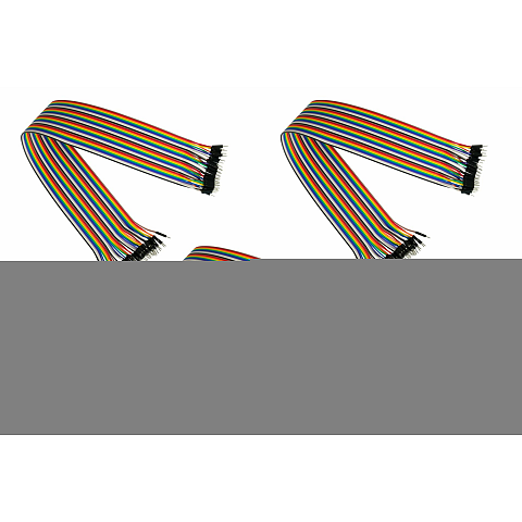 Kabelmeister Jumper Wire 40-Pin trennbare Adern für Arduino, Raspberry Pi etc., Stecker an Stecker, 3er-Set, 40cm