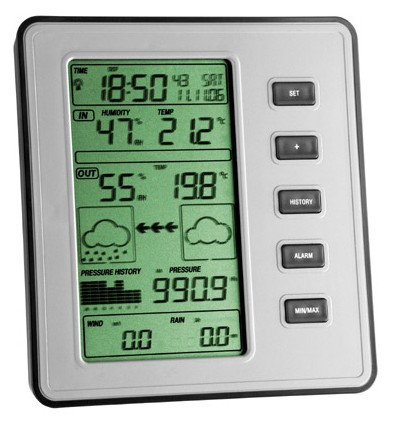TFA-Dostmann 35.1077 Digitale Wetterstation Silber