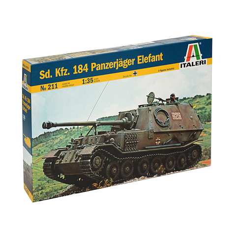 Italeri SD.KFZ.184 PANZERJAGER ELEFANT Tank model Montagesatz 1:35