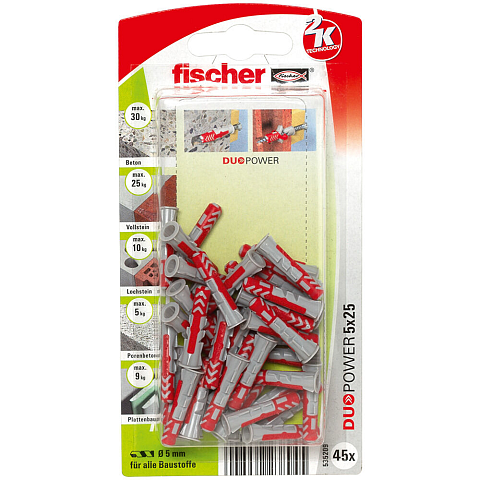 Fischer DuoPower 45 Stück(e) Dübel 25 mm