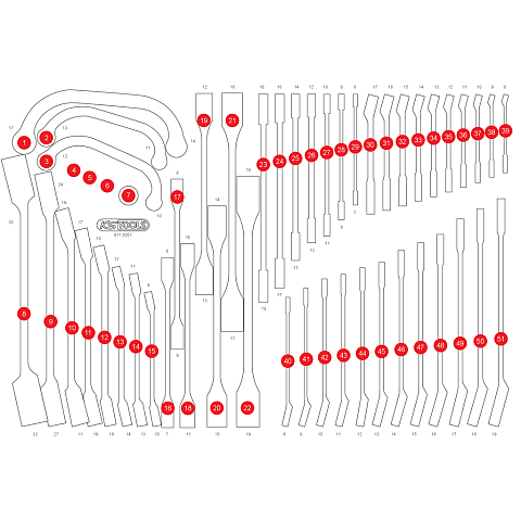 KS Tools 811.0051-97 Werkzeugkoffer-Zubehör