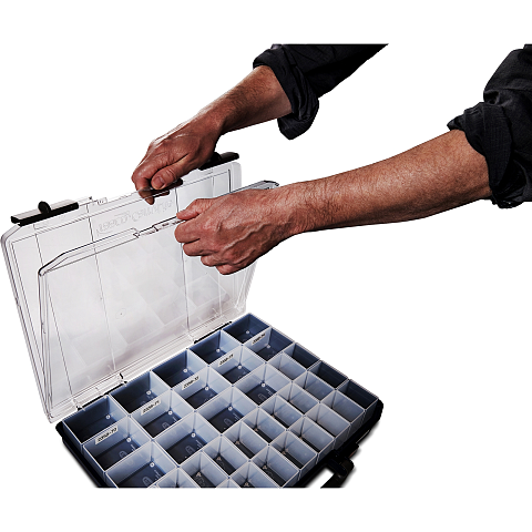 raaco CarryLite 80 4x8-9 Blau Polycarbonat (PC), Polypropylen (PP)