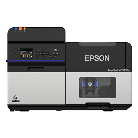 Epson ColorWorks C8000e (MK) Etikettendrucker Tintenstrahl Farbe 600 x 1200 DPI 300 mm/sek Verkabelt & Kabellos Ethernet/LAN