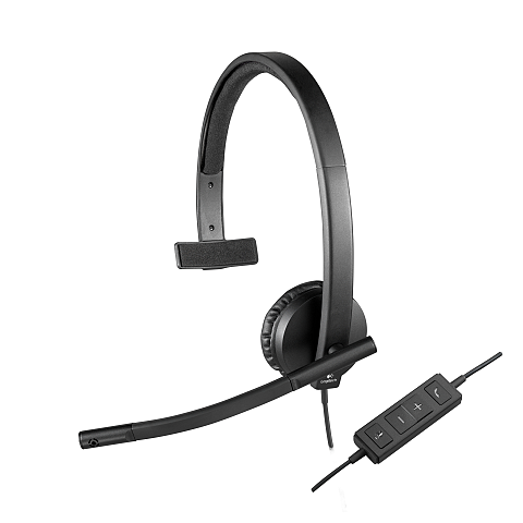 Logitech 981-000571 Kopfhörer & Headset Kabelgebunden Kopfband Büro/Callcenter USB Typ-A Schwarz
