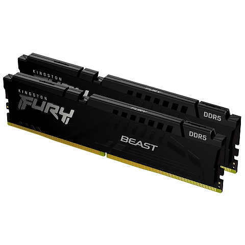 Kingston Technology FURY Beast 64GB 5600MT/s DDR5 CL36 DIMM (2er-Kit) Schwarz
