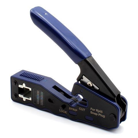 Digitus X-ML-EZ-TOOL Kabel-Crimper Crimpwerkzeug Schwarz, Blau