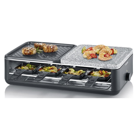 Severin RG 2366 Raclette Grill 8 Person(en) 1300 W Schwarz