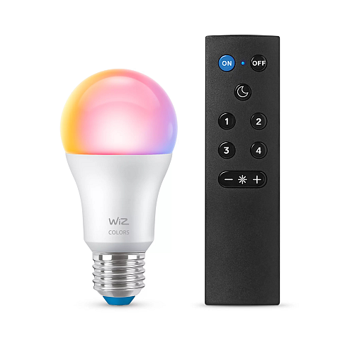 WiZ Lampe 60 W A60 E27 mit Fernbedienung