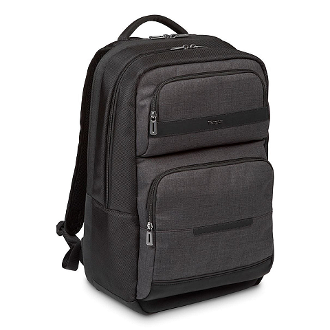 Targus CitySmart Rucksack Lässiger Rucksack Schwarz, Grau Kunstleder, Polyurethan (PU)