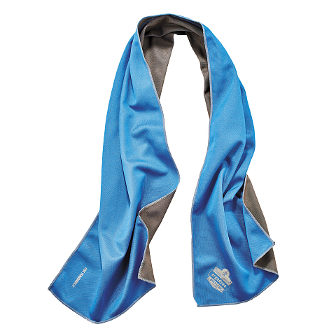 Ergodyne Chill-Its 6602MF Abtrockentuch für die Hände Blau 24,9 x 103,9 cm