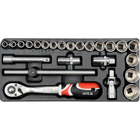Yato YT-5537 Steckdosen/Steckdosen-Set Steckschlüssel-Satz