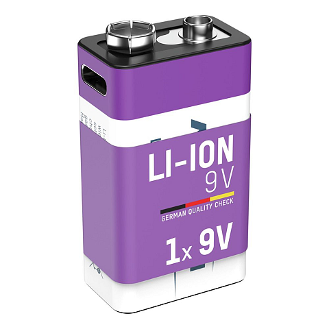 Ansmann 1315-0005 Haushaltsbatterie Wiederaufladbarer Akku 9V Lithium-Ion (Li-Ion)