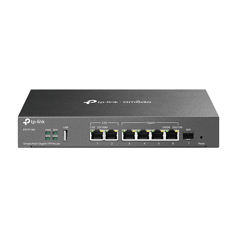 TP-Link Omada ER707-M2 Kabelrouter 2.5 Gigabit Ethernet, Schnelles Ethernet, Gigabit Ethernet Schwarz