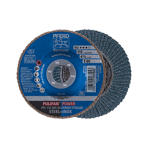 PFERD PFC 115 Z 60 SG POWER STEELOX Rotierendes Schleifwerkzeug Zubehör Metall
