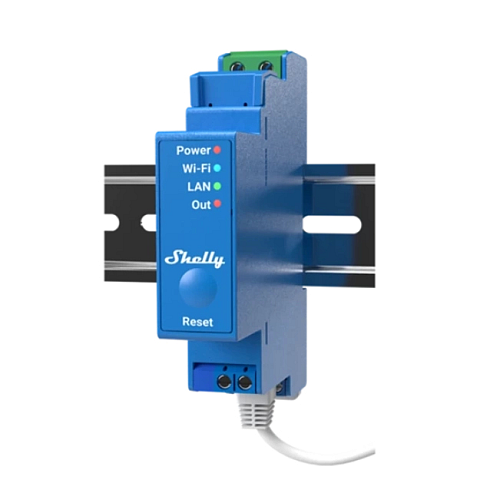 Shelly Pro 1 Leistungsrelais Blau