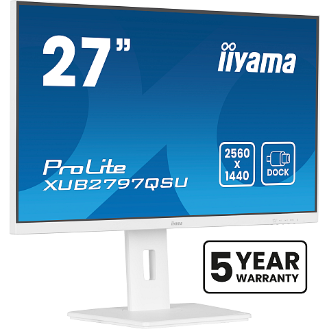 iiyama ProLite XUB2797QSU-W2 Computerbildschirm 68,6 cm (27") 2560 x 1440 Pixel Quad HD LED Weiß
