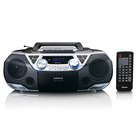 Lenco SCD-720SI Radio Tragbar Digital Schwarz, Silber