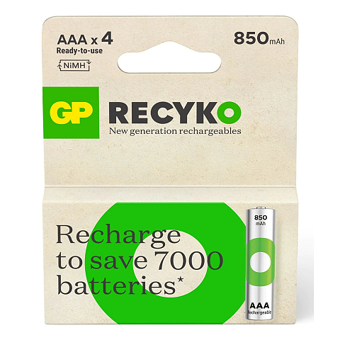 GP Batteries ReCyko Pro GPRCK85AAA099C4 Haushaltsbatterie Wiederaufladbarer Akku AAA Nickel-Metallhydrid (NiMH)