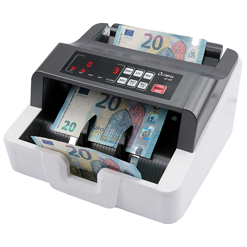 Olympia 947730887 Geldzählautomat Banknotenzählmaschine Grau