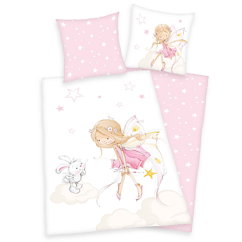 HERDING Young Collection Winterbettwäsche – Little Fairy Fee rosa