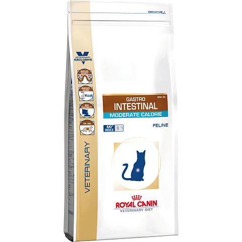 Royal Canin Gastro Intestinal Moderate Calorie Katzen-Trockenfutter 4 kg Adult Geflügel, Reis