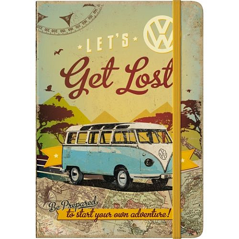 Nostalgic Art lets get lost Notizbuch A5 128 Blätter Mehrfarbig