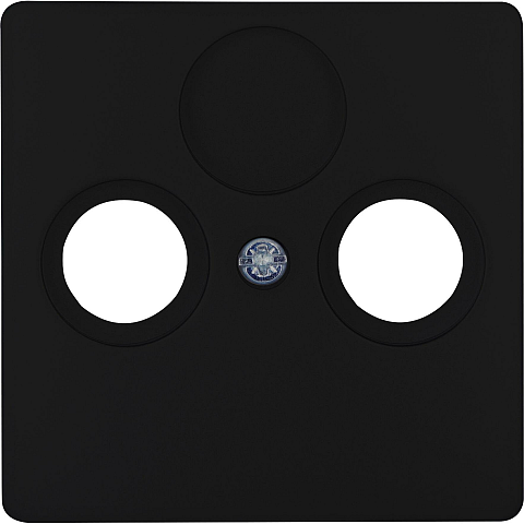 Kopp 334950185 Wandplatte/Schalterabdeckung Schwarz