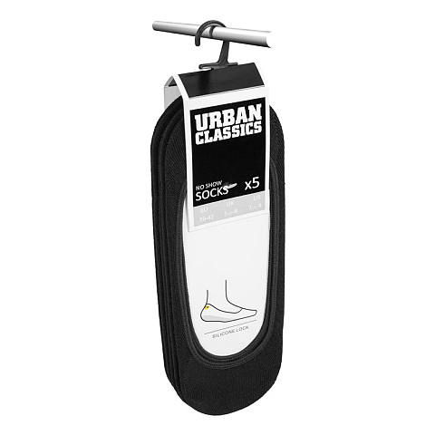 Urban Classics TB1644-00007-0038 Unisex Sneaker-Socken Schwarz 5 Paar(e)