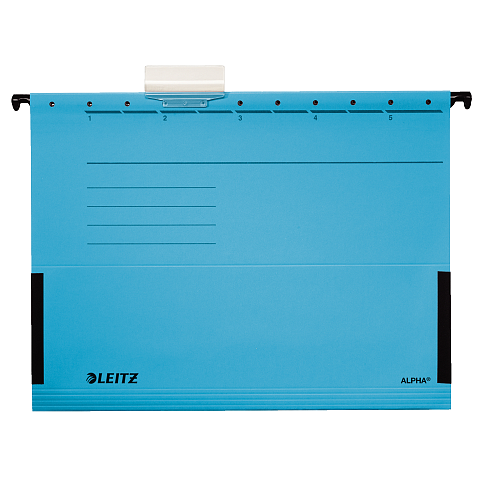 Leitz Alpha Hängeordner Karton, Metall A4 Blau 5 Stück(e)