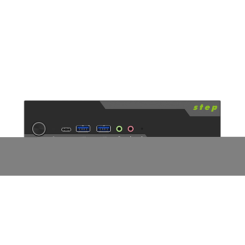step ION Intel® Core™ i5 i5-12400 8 GB DDR4-SDRAM 256 GB SSD Windows 11 Pro Micro PC Mini-PC Schwarz