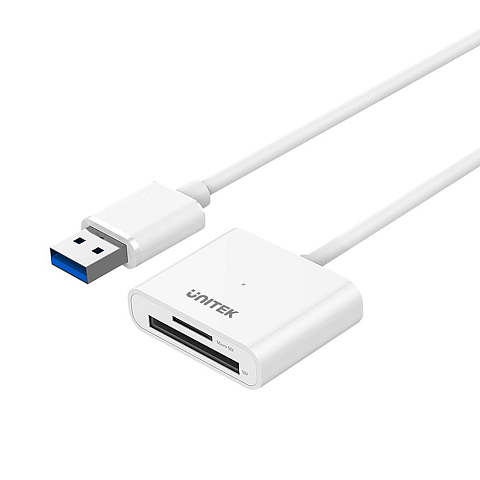 UNITEK Y-9321 Kartenleser USB 3.2 Gen 1 (3.1 Gen 1) Type-A Weiß