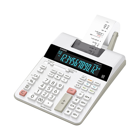 Casio FR-2650RC Taschenrechner Desktop Druckrechner Weiß