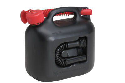hünersdorff 800300 Kraftstoff-Kanister 5 l Kunststoff Schwarz, Rot