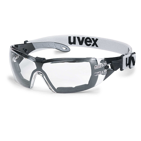 Uvex 9192180 Schutzbrille/Sicherheitsbrille Grau, Schwarz