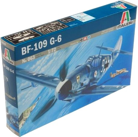 Italeri Messerschmitt BF - 109 G - 6 Starrflügelflugzeug-Modell Montagesatz 1:72