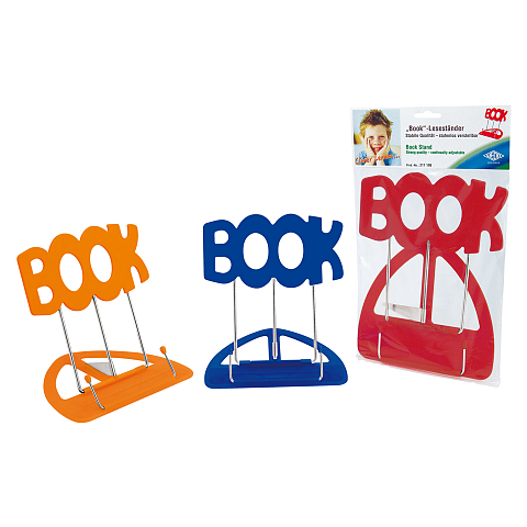 Wedo 211 199 Bücherständer Blau, Grün, Orange, Rot Nickel, Kunststoff