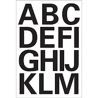 HERMA Letters 25mm A-Z weatherproof film black 2 sheets Selbstklebendes Symbol