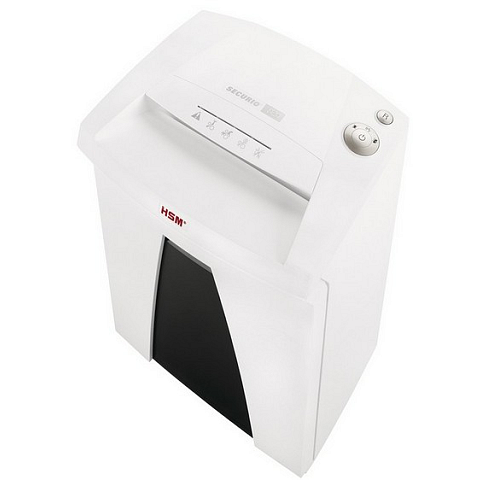 HSM Securio B24 5,8mm Aktenvernichter Streifenzerkleinerung 56 dB 24 cm Weiß