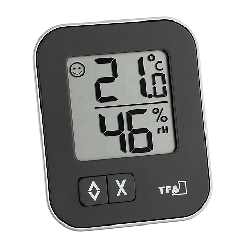 TFA-Dostmann MOXX Haarspannungs-Hygrometer Schwarz