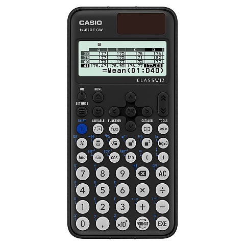 Casio ClassWiz Taschenrechner Tasche Wissenschaftlicher Taschenrechner Schwarz