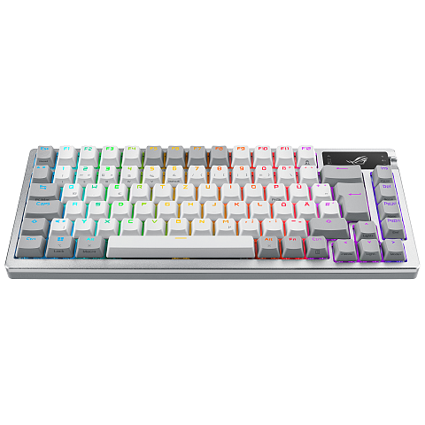 ASUS ROG Azoth White Tastatur Gaming USB + RF Wireless + Bluetooth QWERTZ Deutsch Weiß