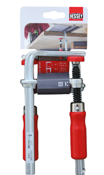 BESSEY GTR12 Schraubzwinge 12 cm Rot, Edelstahl