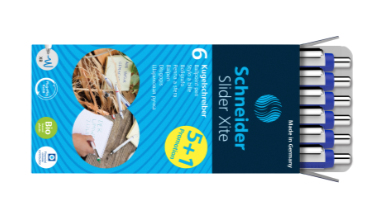 Schneider AG Slider Xite Blau Stick-Kugelschreiber 6 Stück(e)