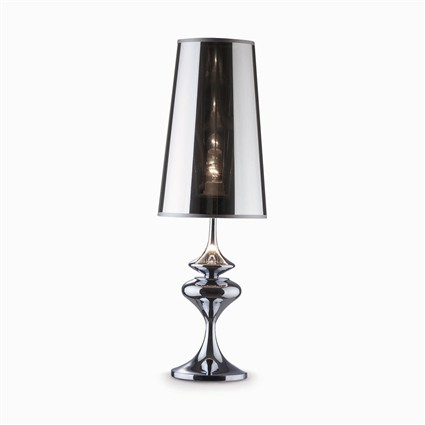Ideal Lux ALFIERE TL1 BIG Tischleuchte E27 Chrom
