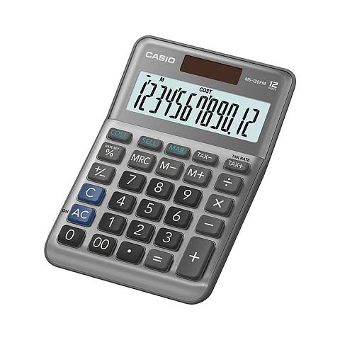 Casio MS-120FM Taschenrechner Desktop Einfacher Taschenrechner Schwarz