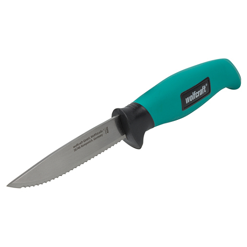 wolfcraft GmbH 4086000 Teppichmesser Türkis Feststehendes Messer