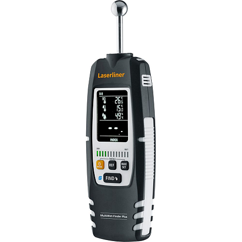 Laserliner MultiWet-Finder Plus Drinnen Elektronisches Hygrometer Schwarz, Weiß