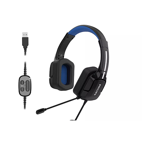Philips 4000 series TAGH401BL/00 Kopfhörer & Headset Kabelgebunden Kopfband Gaming USB Typ-A Schwarz